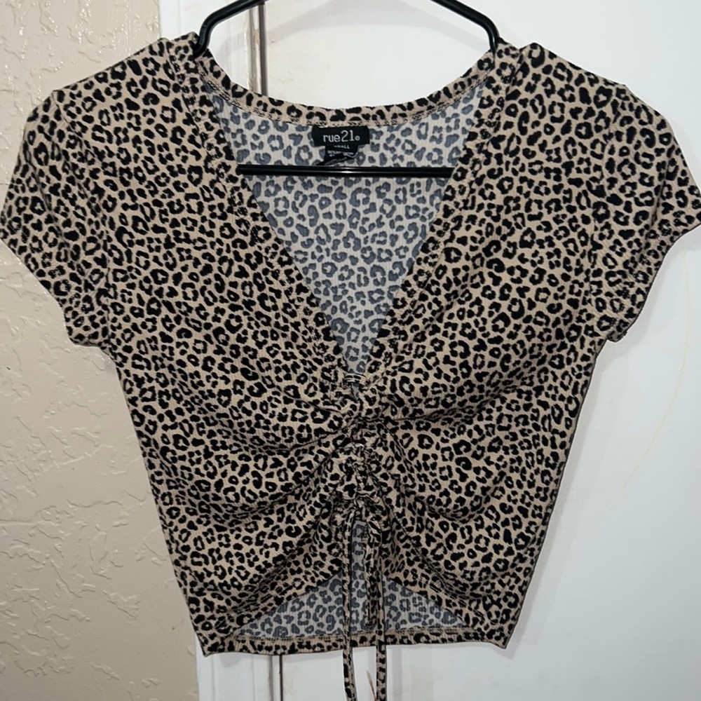 Cheetah Tie Shirt
